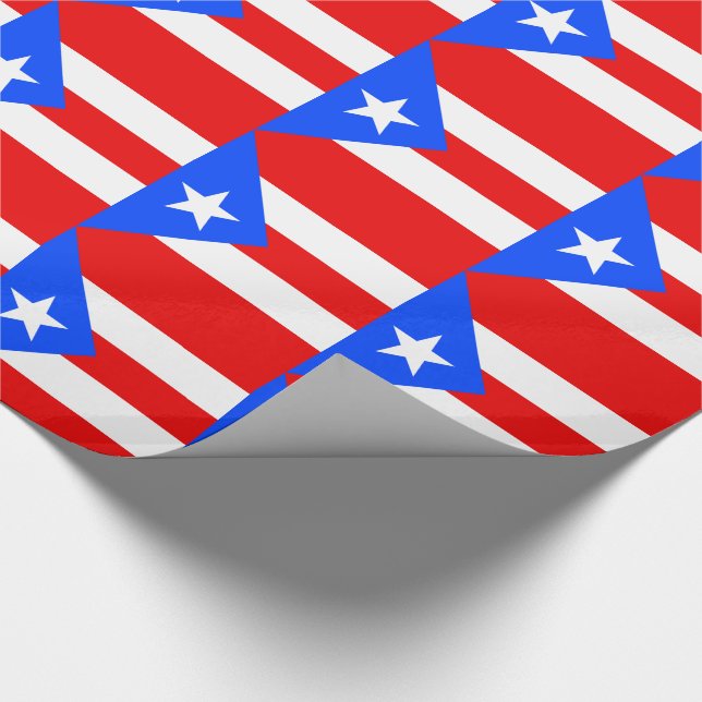 Papel De Regalo Bandera de Puerto Rico (Esquina)