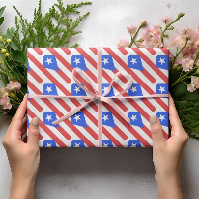 Papel De Regalo Bandera de Puerto Rico (Puerto Rico Flag Wrapping Paper)