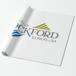 Papel De Regalo Bandera de Rockford (Illinois)
