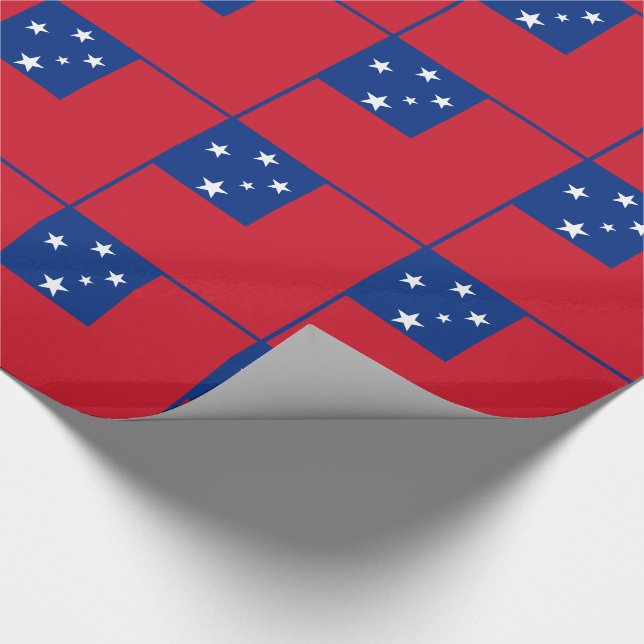 Papel De Regalo Bandera de Samoa (Esquina)