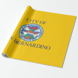Papel De Regalo Bandera de San Bernardino (California)