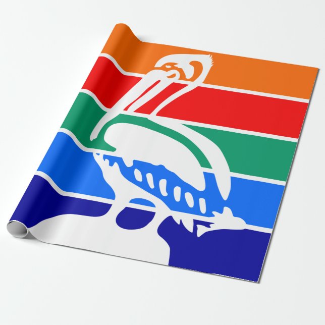 Papel De Regalo Bandera de San Petersburgo (Florida) (Desenrollado)