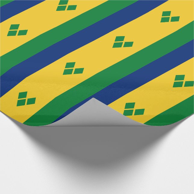 Papel De Regalo Bandera de San Vicente (Esquina)