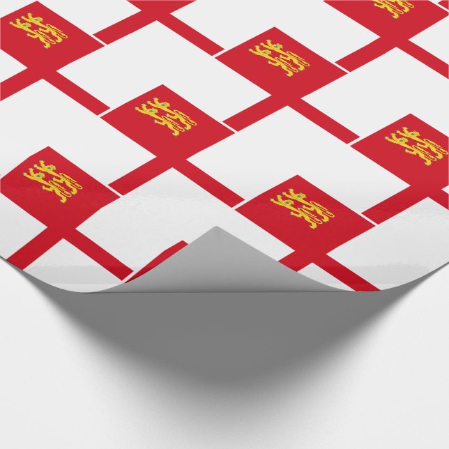 Papel De Regalo Bandera de Sark (Esquina)