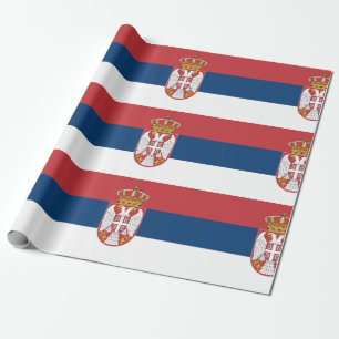 Papel De Regalo Bandera de Serbia