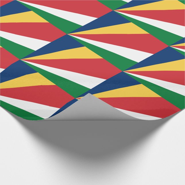 Papel De Regalo Bandera de Seychelles (Esquina)