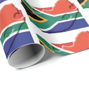 Papel De Regalo BANDERA DE SUDÁFRICA  Mzansi  Sudáfrica