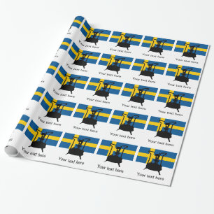 Papel De Regalo Bandera de Suecia Cocina de presión