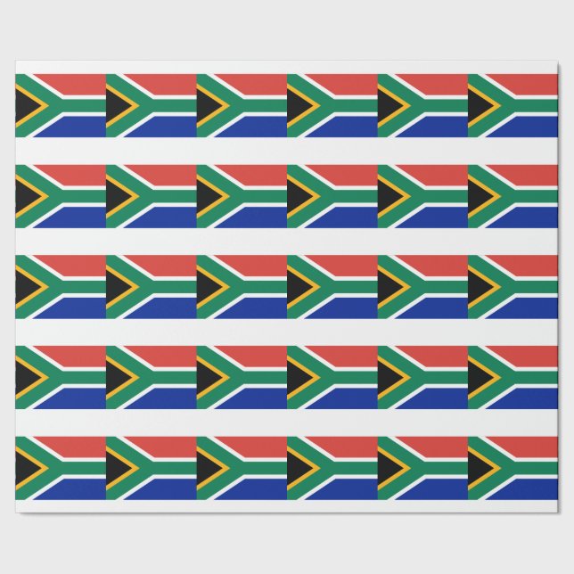 Papel De Regalo Bandera de Suráfrica (Costura)