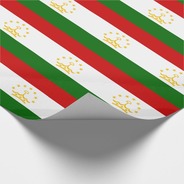 Papel De Regalo Bandera de Tayikistán (Esquina)