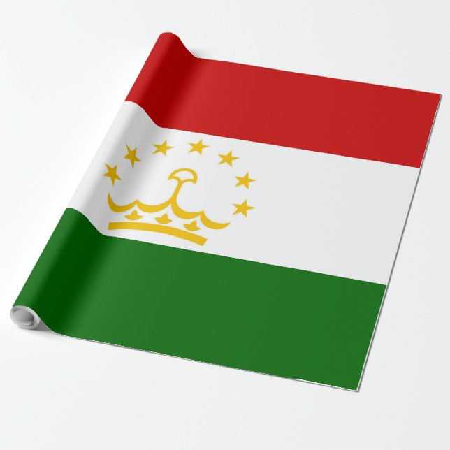 Papel De Regalo Bandera de Tayikistán (Desenrollado)