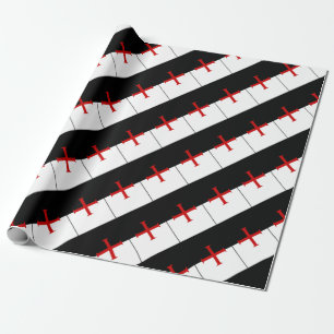Papel De Regalo Bandera de Templar de los caballeros