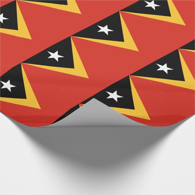 Papel De Regalo Bandera de Timor Oriental (Esquina)