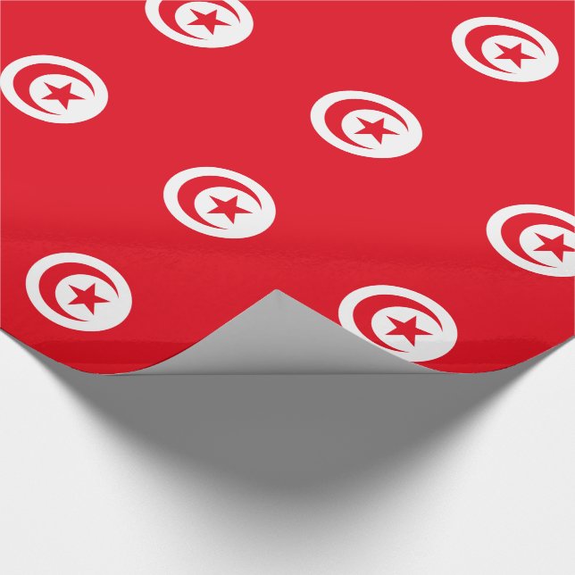 Papel De Regalo Bandera de Túnez (Esquina)