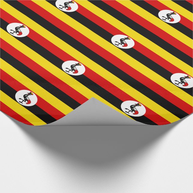 Papel De Regalo Bandera de Uganda (Esquina)