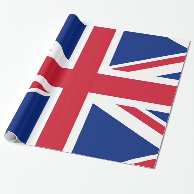 Papel De Regalo Bandera de Union Jack Británicos (Desenrollado)