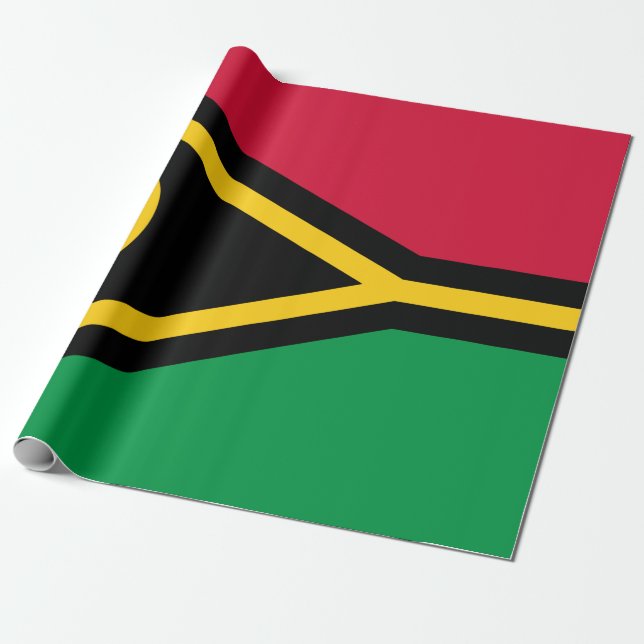 Papel De Regalo Bandera de Vanuatu (Desenrollado)