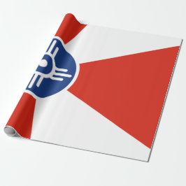 Papel De Regalo Bandera de Wichita (Kansas, Estados Unidos)