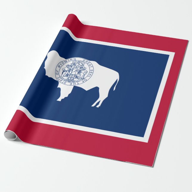 Papel De Regalo Bandera de Wyoming (Desenrollado)