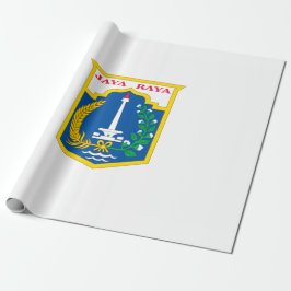 Papel De Regalo Bandera de Yakarta (ciudad capital de Indonesia)