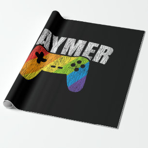 Papel De Regalo Bandera del arcoiris gay jugando a la homosexualid