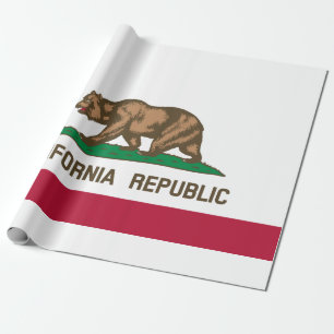 Papel De Regalo Bandera del estado de California