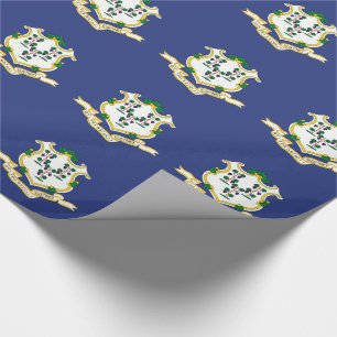 Papel De Regalo Bandera del estado de Connecticut