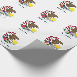 Papel De Regalo Bandera del estado de Illinois
