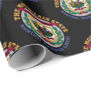 PAPEL DE REGALO BANDERA DEL ESTADO DE LAS MONTAÑAS DE VIRGINIA OCC