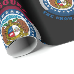 PAPEL DE REGALO BANDERA DEL ESTADO DE MISSOURI SHOW-ME