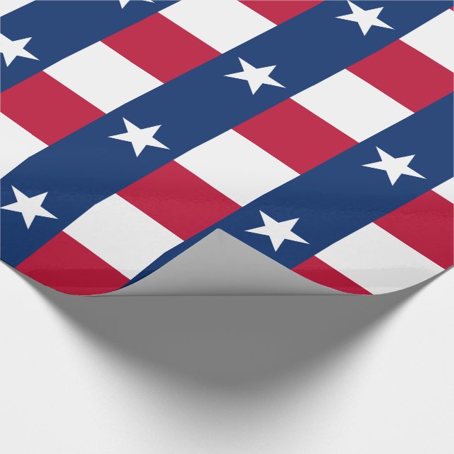 Papel De Regalo Bandera del estado de Texas (Esquina)