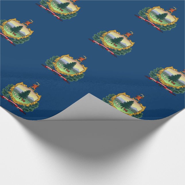 Papel De Regalo Bandera del Estado de Vermont (Esquina)