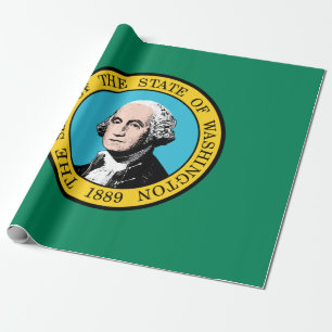 Papel De Regalo Bandera del Estado de Washington