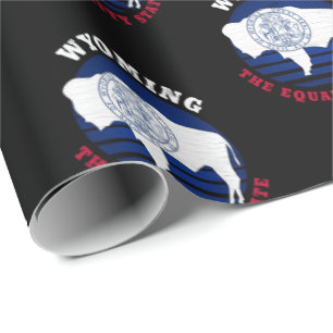 PAPEL DE REGALO BANDERA DEL ESTADO DE WYOMING IGUALDAD