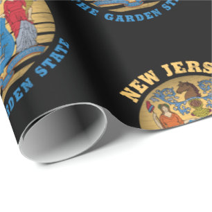 PAPEL DE REGALO BANDERA DEL ESTADO JARDÍN DE NUEVA JERSEY
