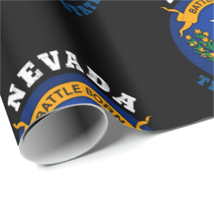 PAPEL DE REGALO BANDERA DEL ESTADO PLATEADO DE NEVADA