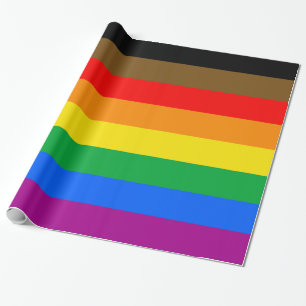 Papel De Regalo Bandera del Orgullo Arcoíris de Filadelfia