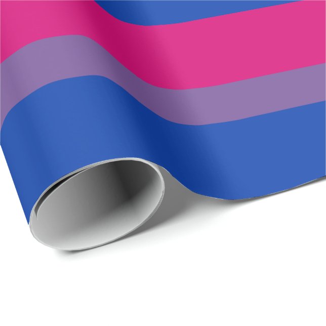 Papel De Regalo Bandera del Orgullo Bisexual (Esquina del rollo)