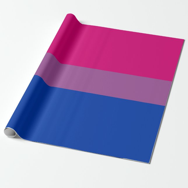 Papel De Regalo Bandera del Orgullo Bisexual (Desenrollado)