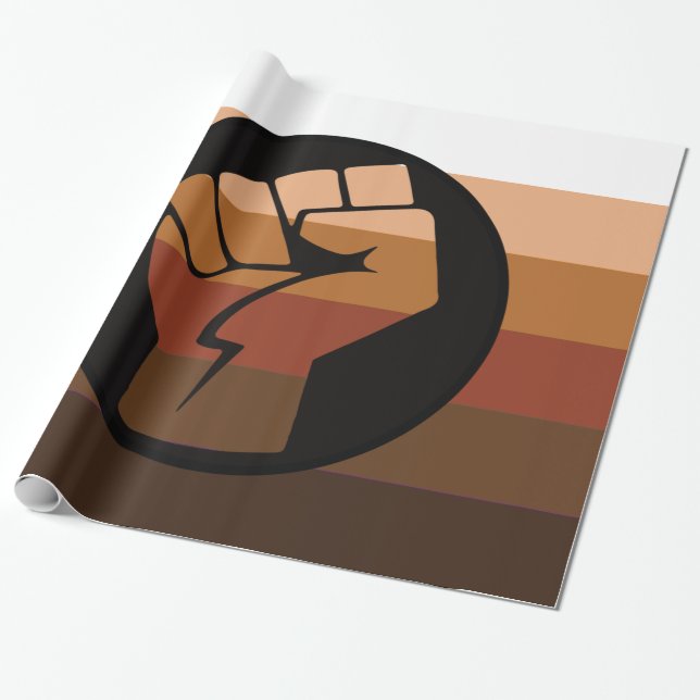Papel De Regalo Bandera del Orgullo de las POC (Desenrollado)