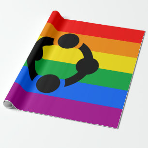 Papel De Regalo Bandera del Orgullo de Niche Arcoíris