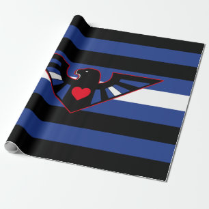 Papel De Regalo Bandera del Orgullo del Águila de Cuero