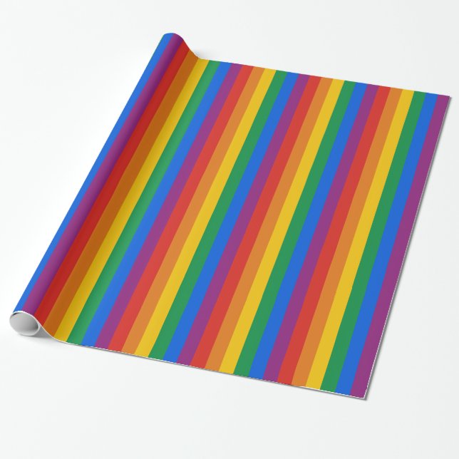 Papel De Regalo Bandera del Orgullo Gay / Bandera Arcoiris (Desenrollado)