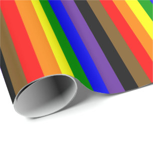Papel De Regalo Bandera del Orgullo Gay de Filadelfia Vertical