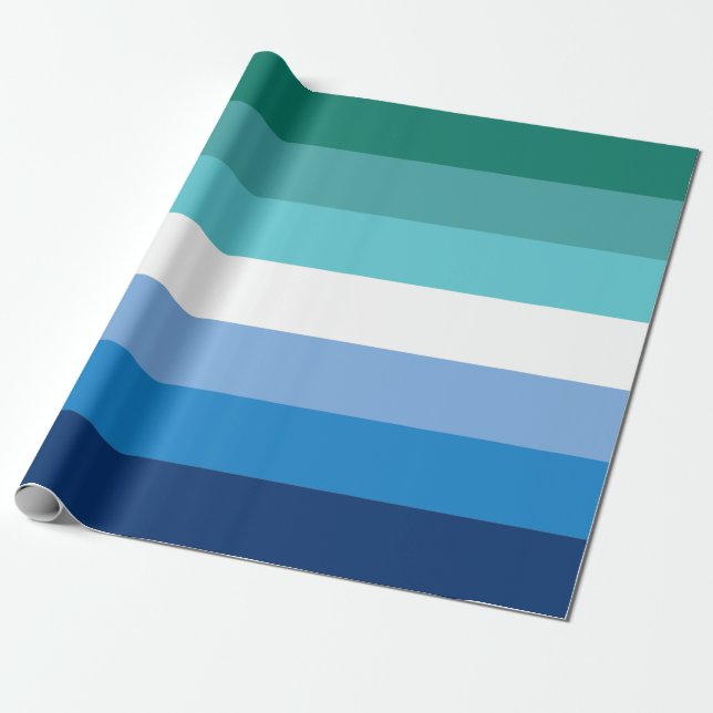 Papel De Regalo Bandera del Orgullo Gay Masculino (Desenrollado)