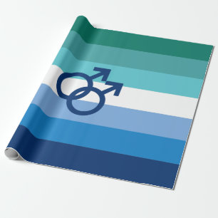 Papel De Regalo Bandera del Orgullo Gay Masculino MLM