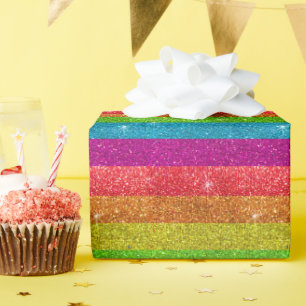 Papel De Regalo Bandera del Orgullo Gay, Purpurina Arcoiris, banda