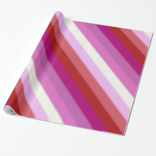 Papel De Regalo Bandera del orgullo lésbico caído