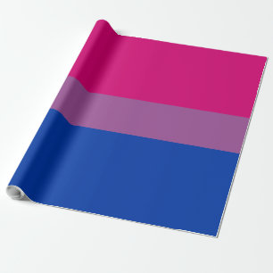 Papel De Regalo Bandera del orgullo LGBTQ bisexual Patrón rayado r