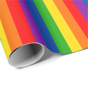Papel De Regalo Bandera del orgullo LGBTQ+, colores del orgullo ga